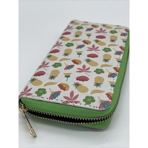 womens wallet Green and White floral & Pineapples by Heimish Atlantic Fashion. - Picture 1 of 11